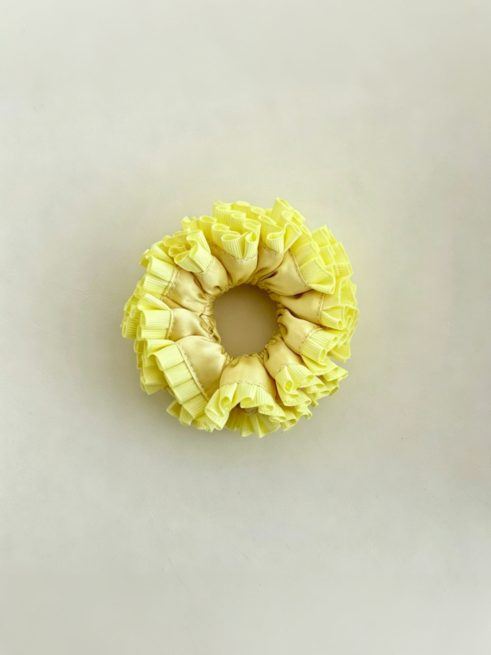 Coquette Ruffle Baby Scrunchies Butter Lemon Yellow