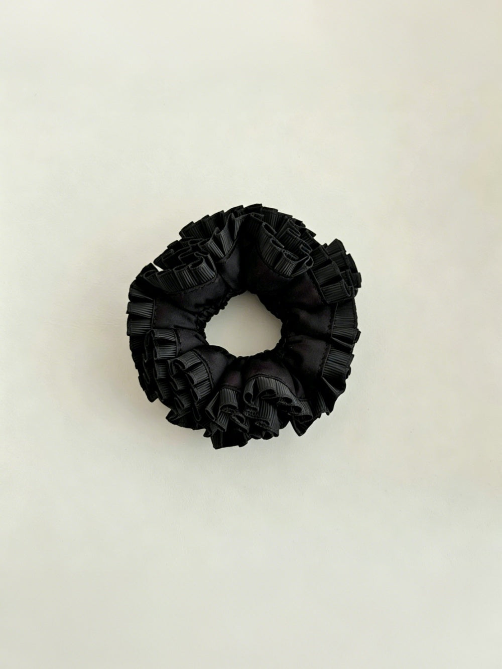 Coquette Ruffle Baby Scrunchies Classic Solid Black