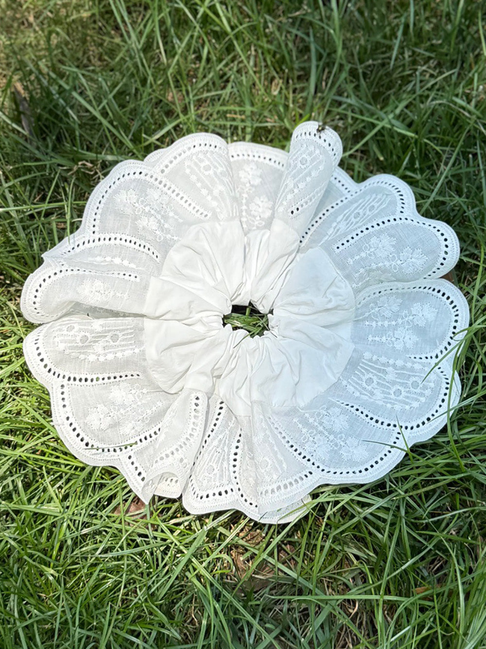 Dream Petal Jumbo White Embroidered