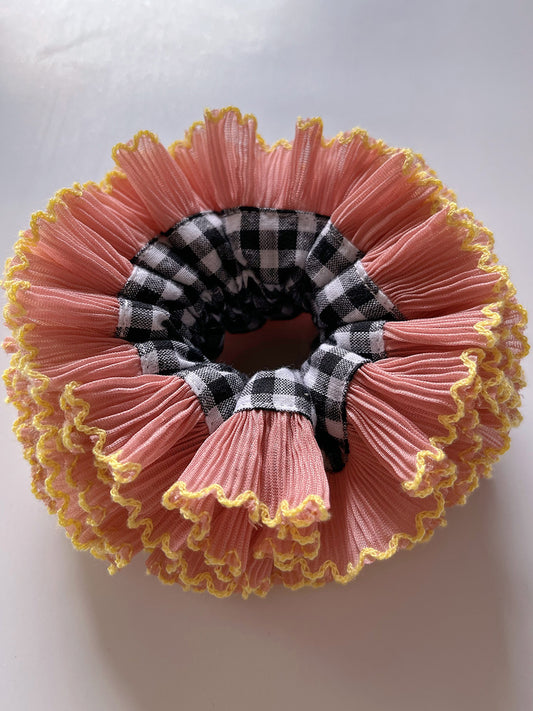 Scrunchie TUTU Black Checked