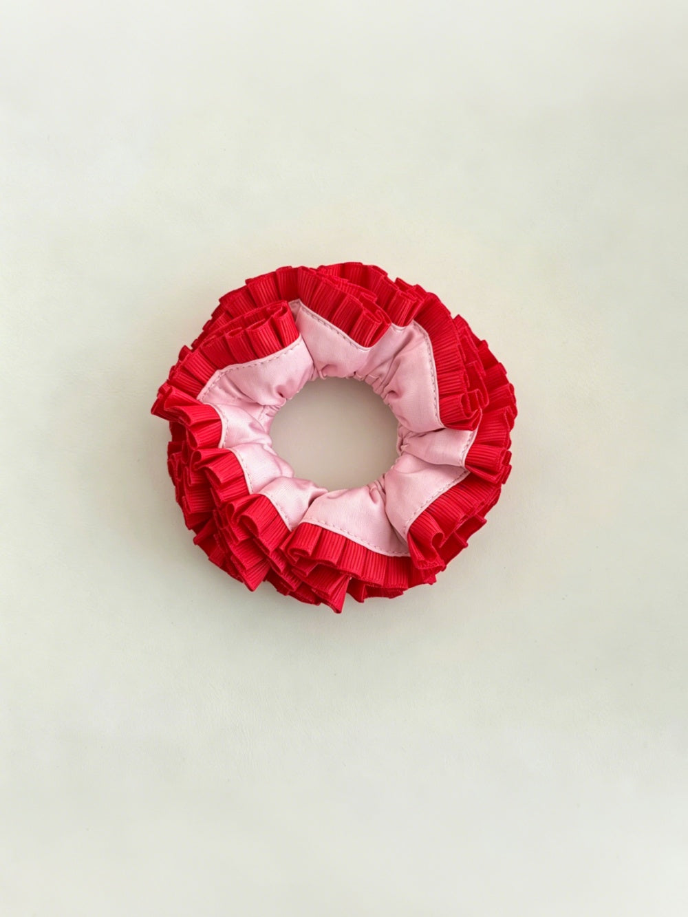Coquette Ruffle Baby Scrunchies Blush Red