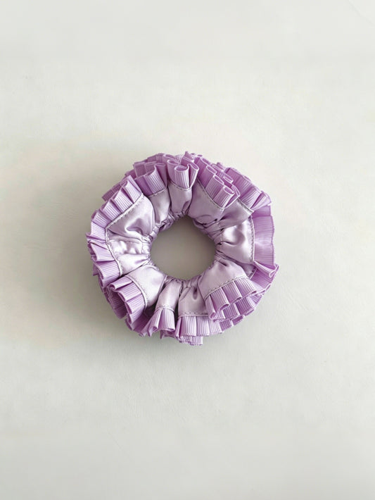 Coquette Ruffle Baby Scrunchies Lavender Lilac