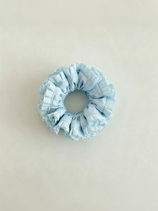 Coquette Ruffle Baby Scrunchies Ice Sky Blue