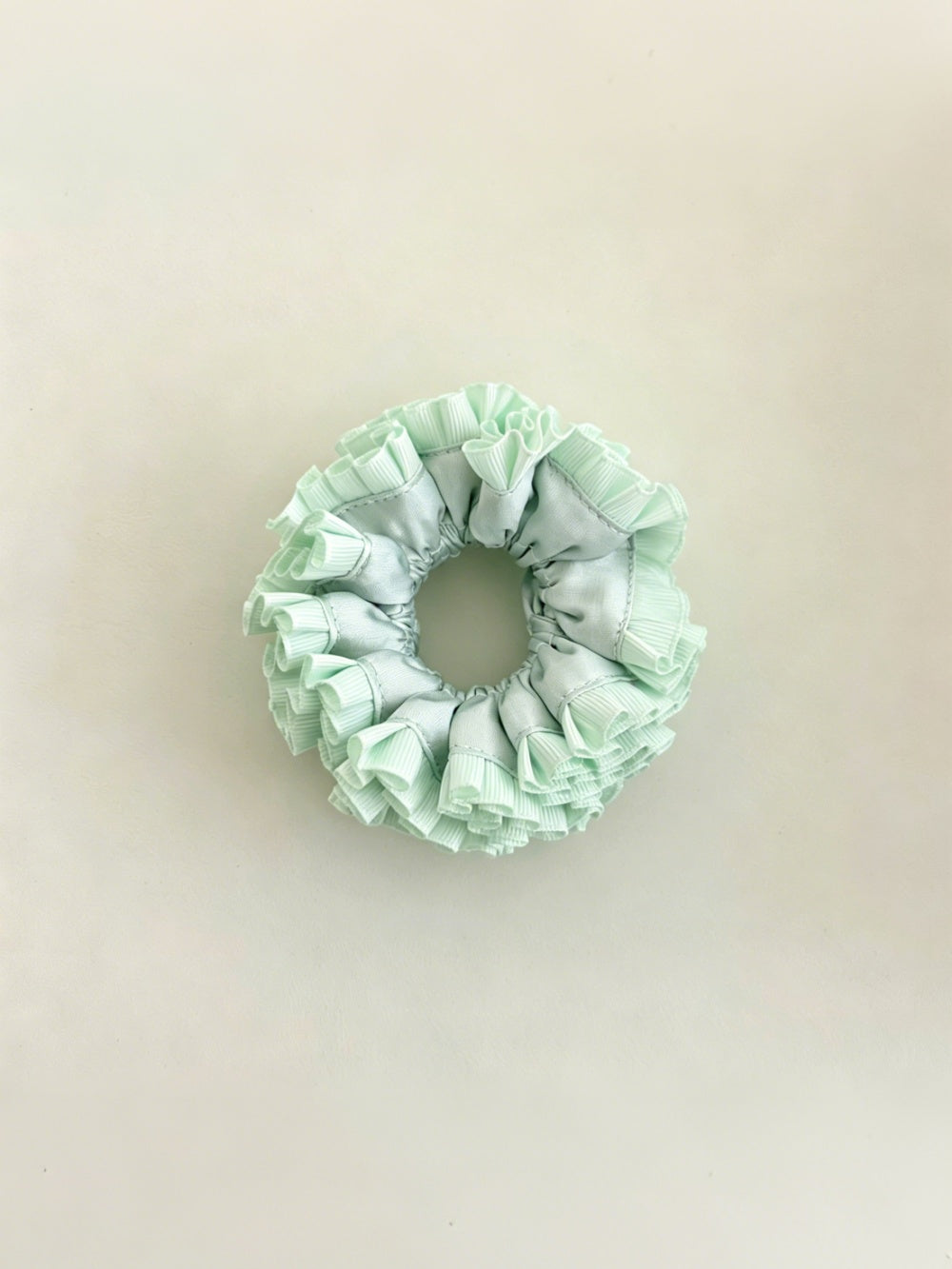 Coquette Ruffle Baby Scrunchies Fresh Mint Green