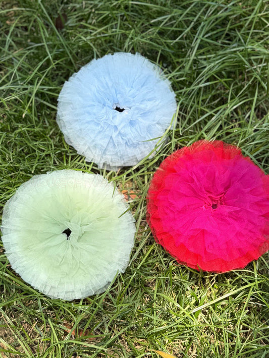 TUTU Puffy Tulle Gradient Red