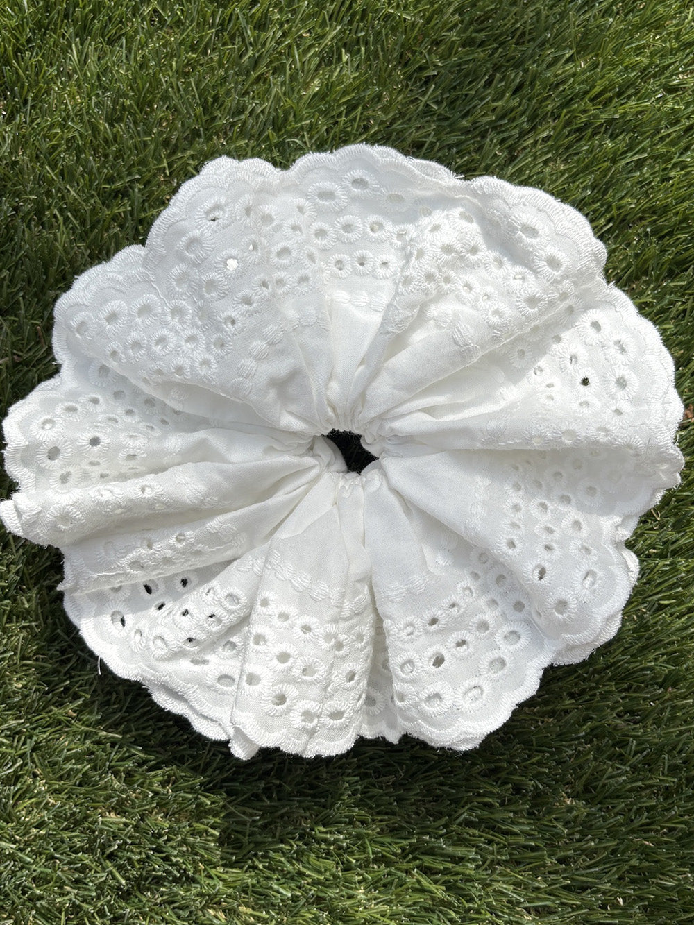 Classic White Moon Pure Cotton Hollow Lace