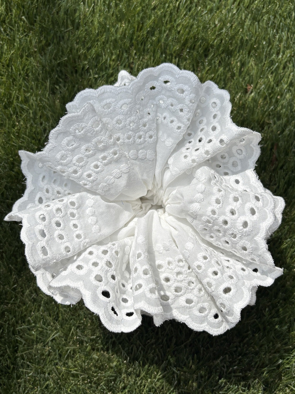 Classic White Moon Pure Cotton Hollow Lace