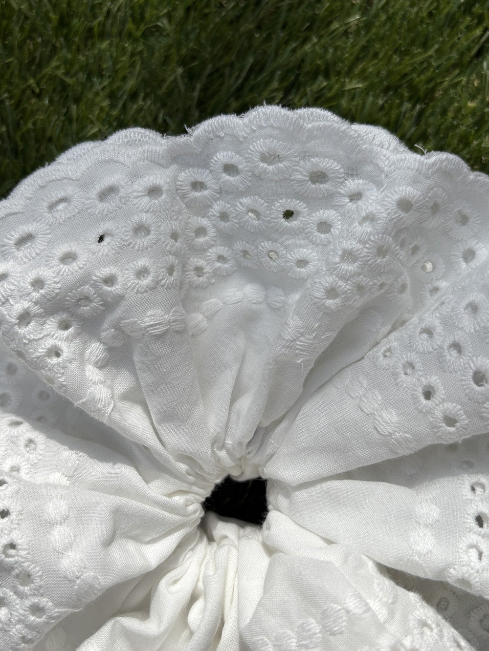 Classic White Moon Pure Cotton Hollow Lace