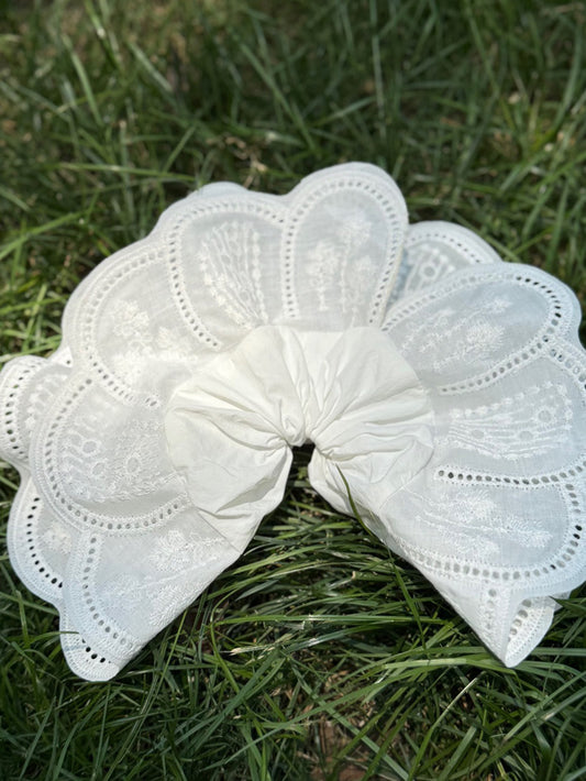 Dream Petal Jumbo White Embroidered