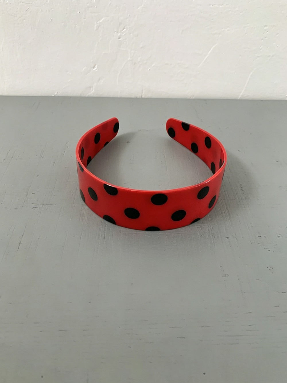 Retro Dot Polka Dot Acrylic Wide Headband