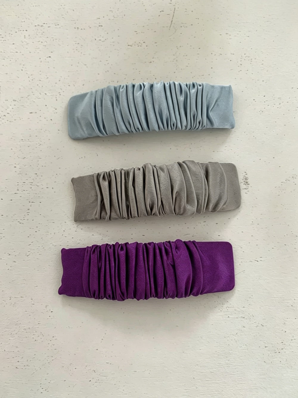 Silk Whisper 30 Momme Mulberry Silk Ruched Hair Clip
