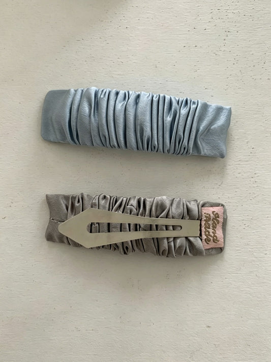 Silk Whisper 30 Momme Mulberry Silk Ruched Hair Clip