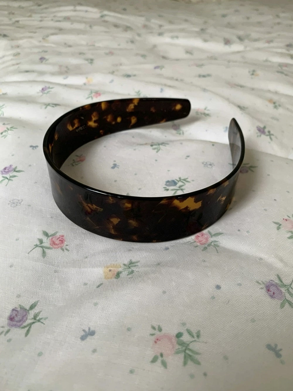Quiet Luxury Edition Tortoiseshell Wide Acetate Headband