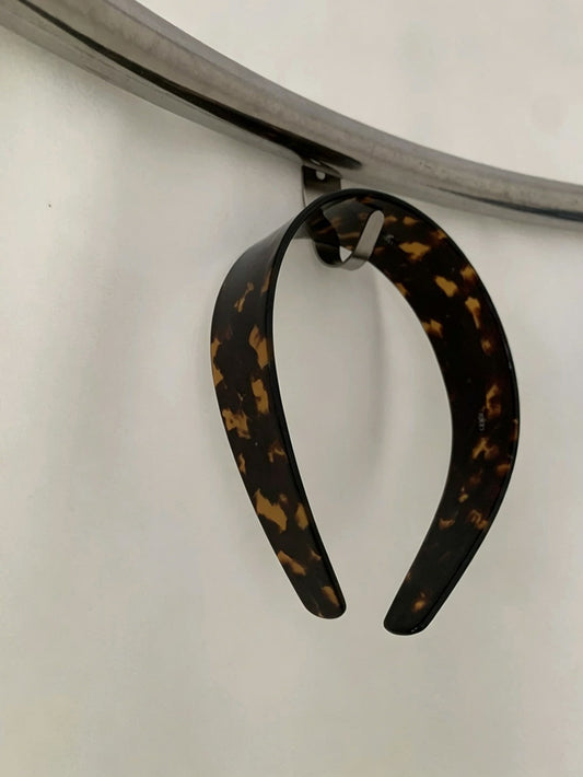 Quiet Luxury Edition Tortoiseshell Wide Acetate Headband