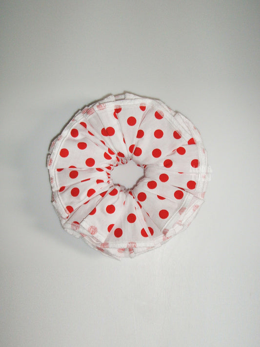 Scrunchie Red Polka Dot Waltz