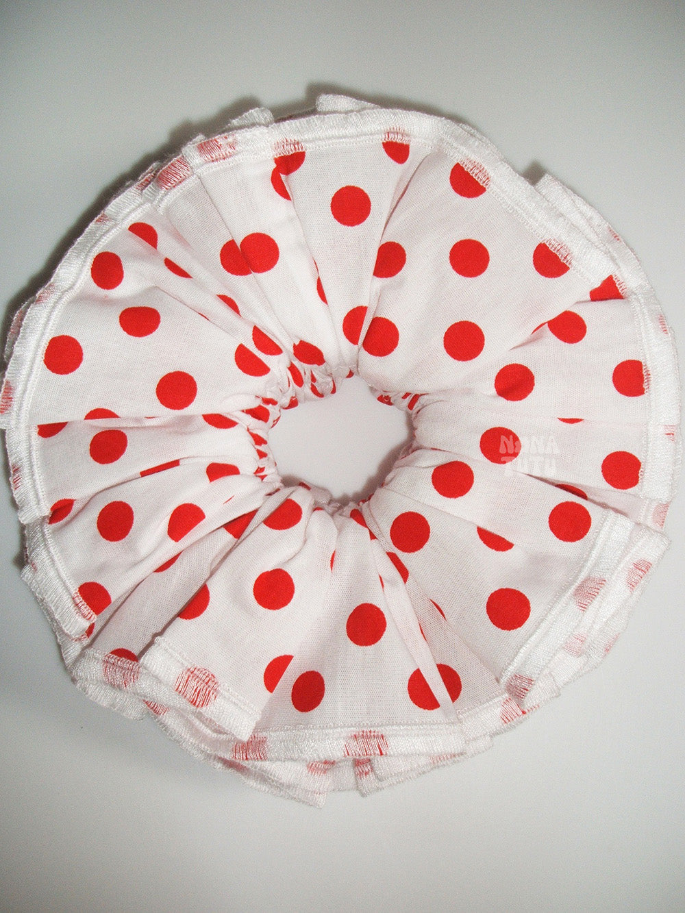 Red Polka Dot Waltz Scrunchie