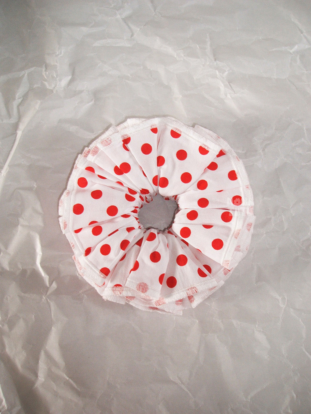 Red Polka Dot Waltz Scrunchie