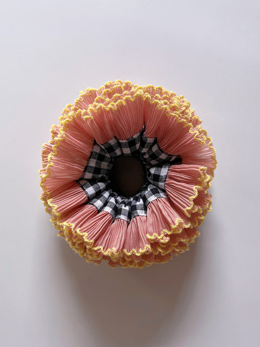 Scrunchie TUTU Black Checked