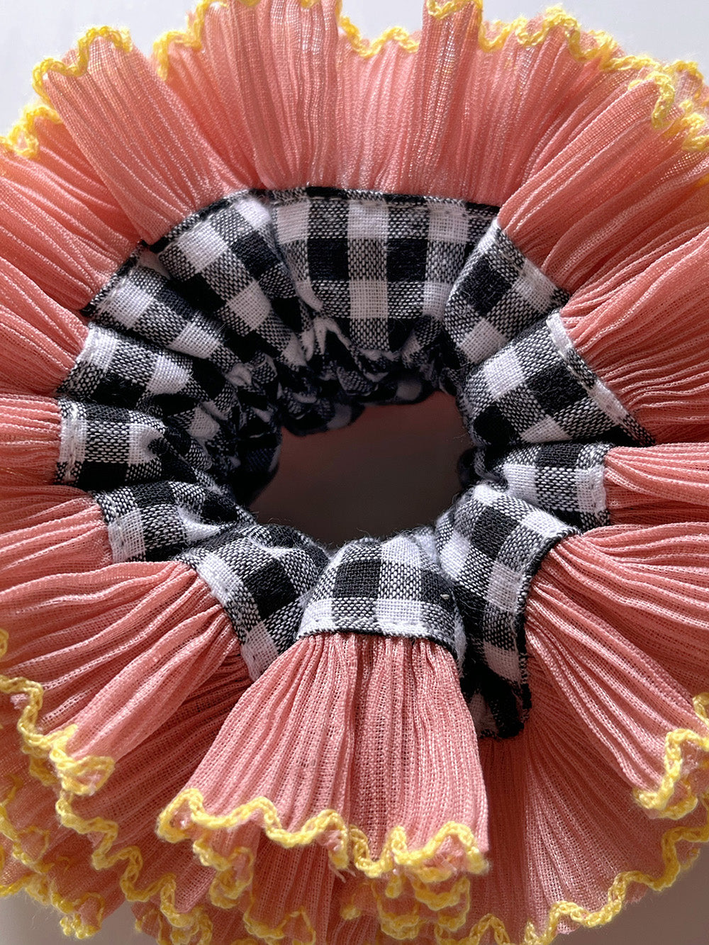 Scrunchie TUTU Black Checked
