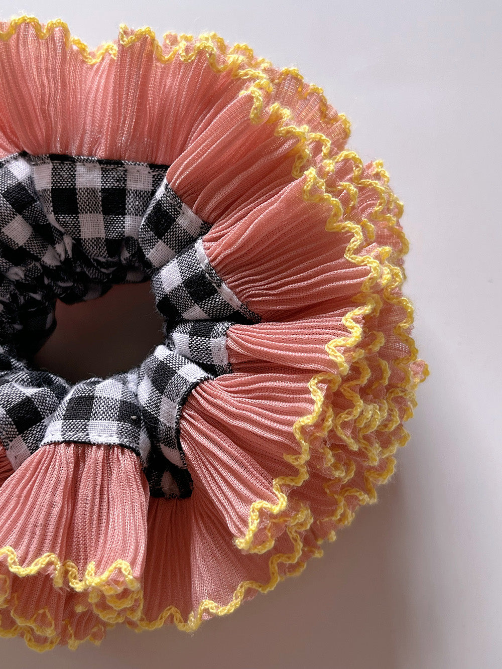 Scrunchie TUTU Black Checked