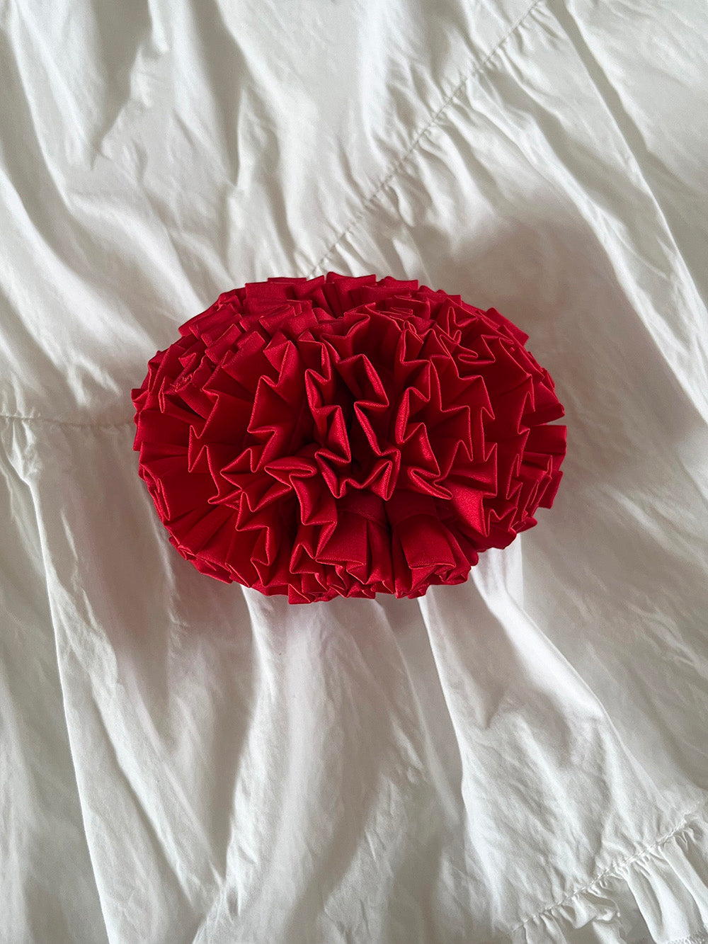 Scrunchie Hydrangea Christmas New Year Red